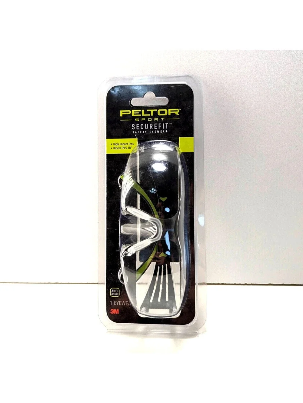Peltor Sport Securefit Safety Sunglasses Eyewear High Impact Lens UV Protection